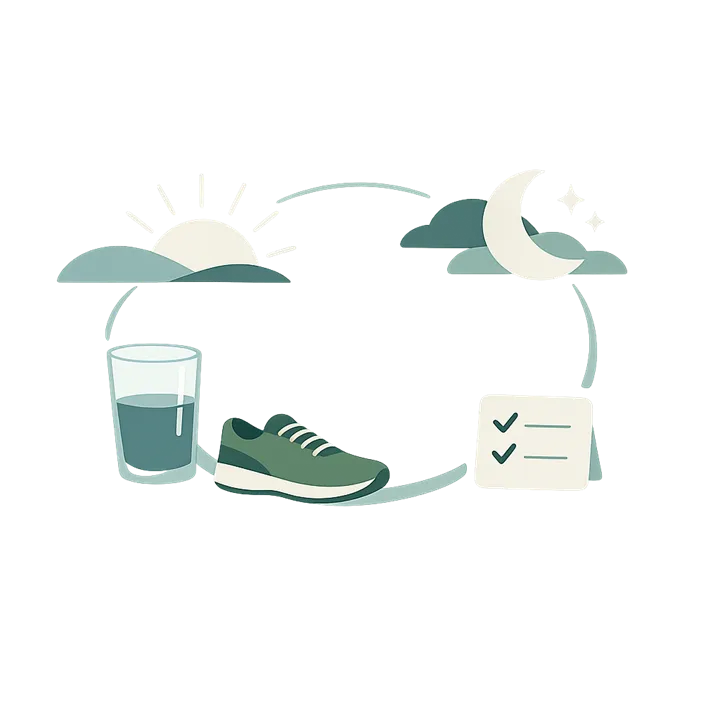 Daily rhythm illustration