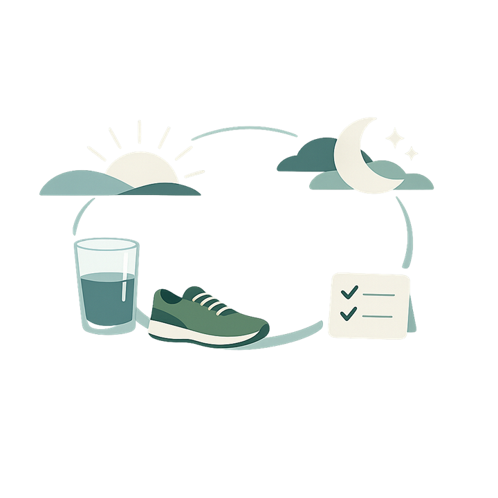 Daily rhythm illustration